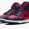 SB Dunk High "Supreme - By Any Means - Navy/Red"